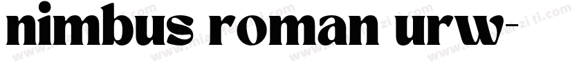 nimbus roman urw字体转换